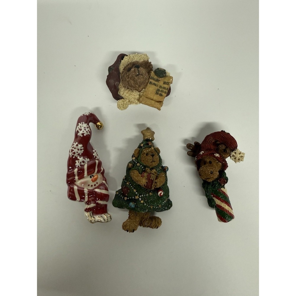 Boyd's Bears Brooch Pin‎ Lot Christmas